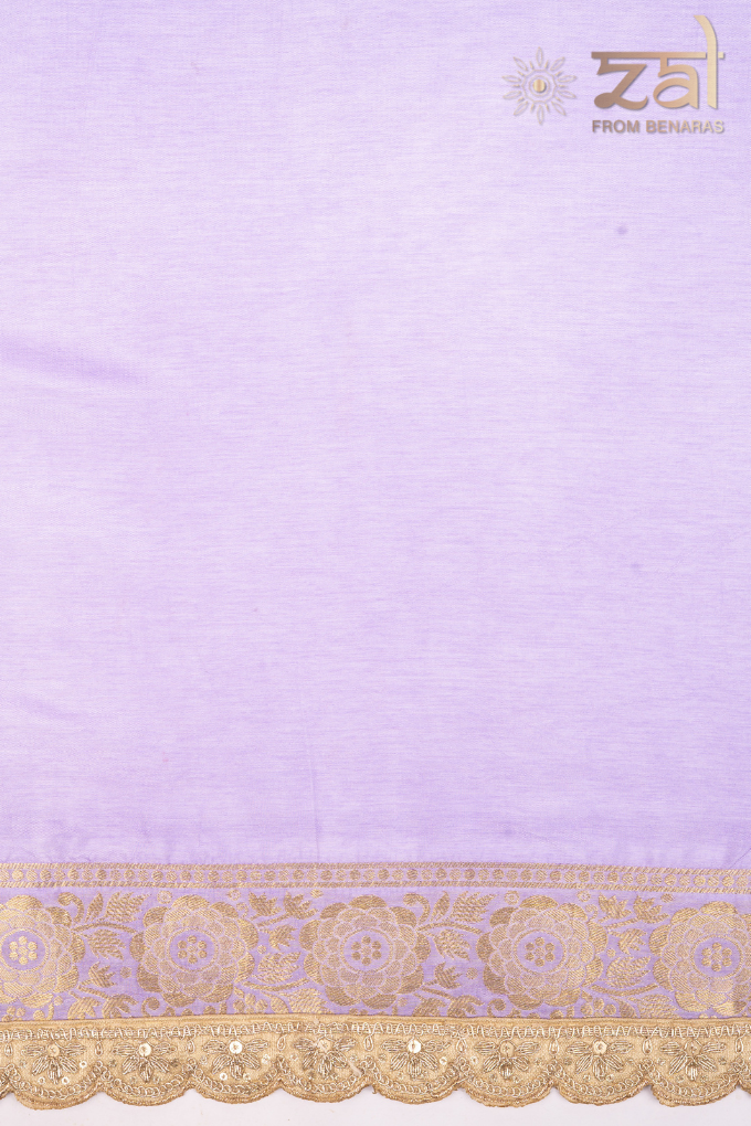 Light Lavender Pure Silk Banarasi Patola Handloom Saree