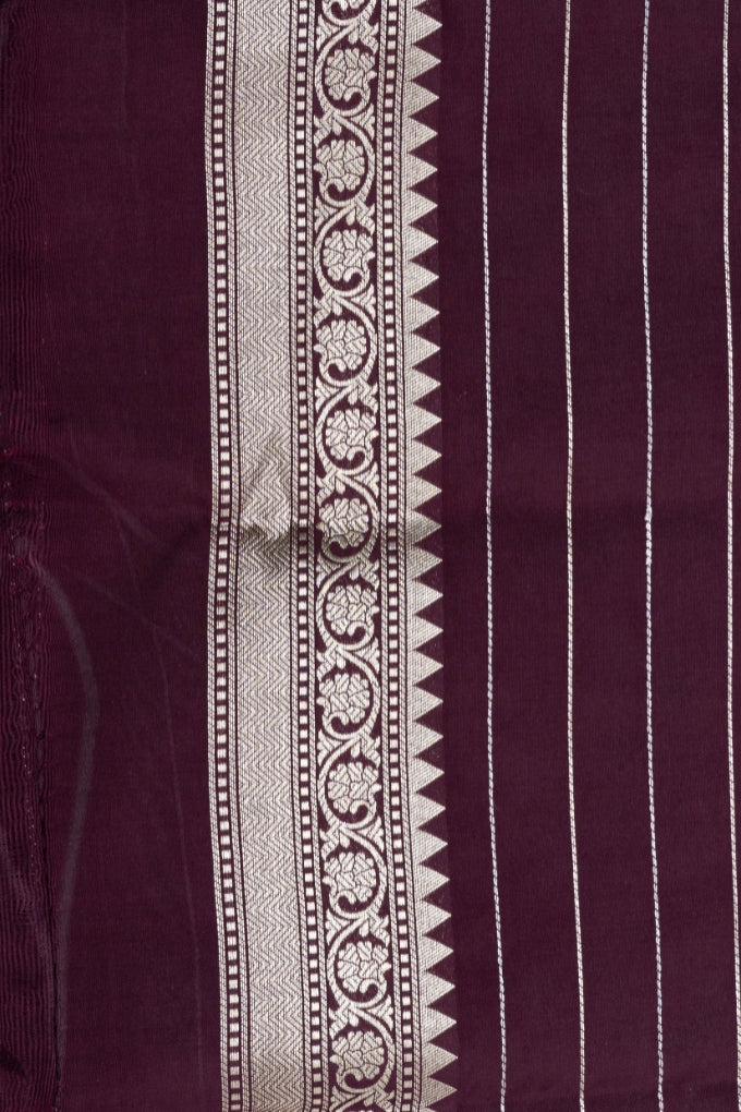 Magenta Pure Katan Silk Banarasi handloom Saree