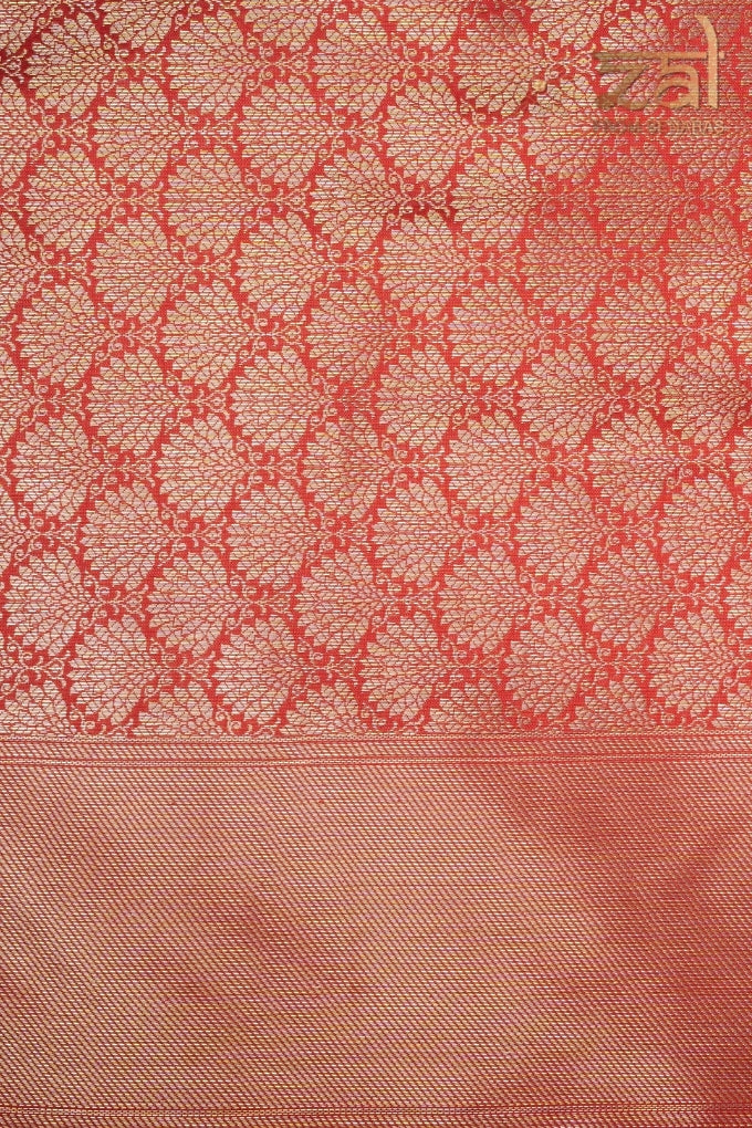 Red Pure Silk Banarasi Handloom Saree