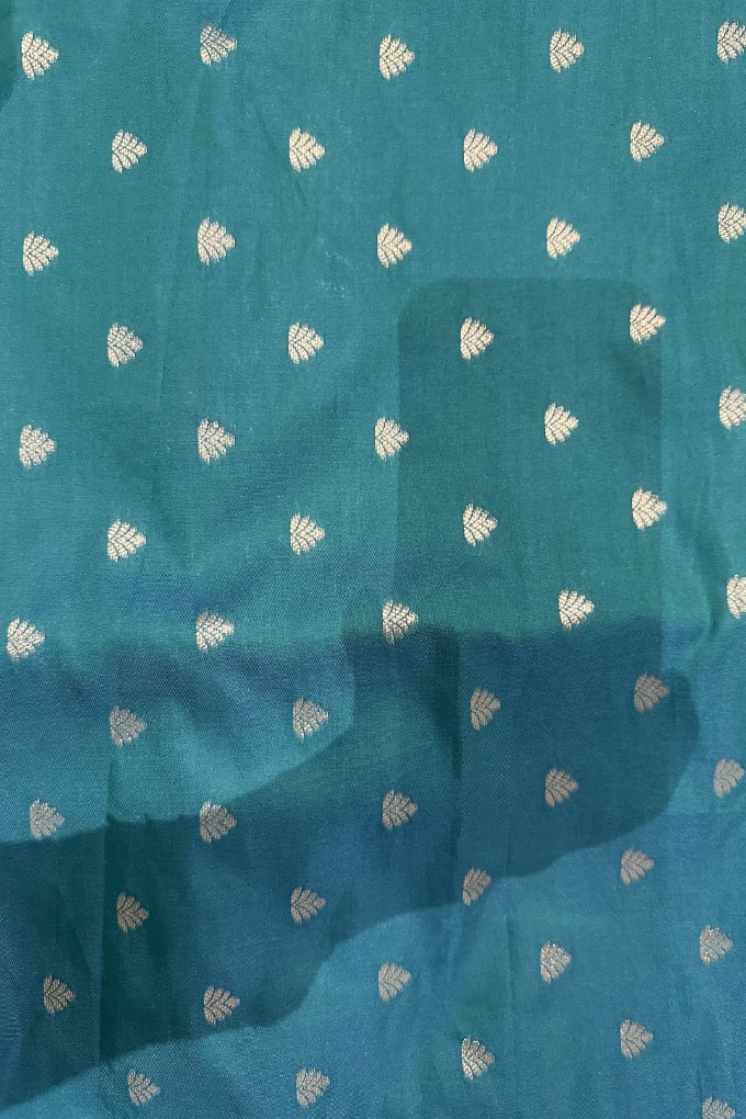 Blue Pure Silk Paithani Bandhej work Saree