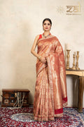 Red Pure Silk Brocade Banarasi Handloom Saree
