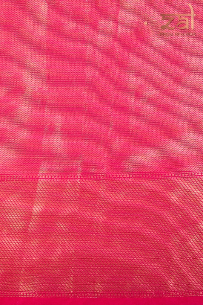 Pink Kanjeevaram Silk Banarasi Handloom Saree
