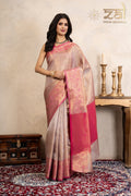 Pink Kanjeevaram Silk Banarasi Handloom Saree